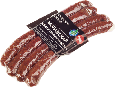 Колбаса полукопченая Моравская ~250г-1}