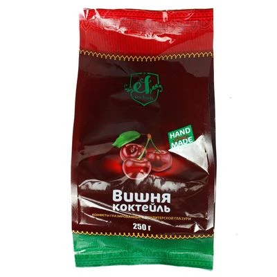 Конфеты Вишня коктейль Эко Фудс 250г-1}