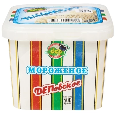 Мороженое Пломбир ванильный dep 500г-1}