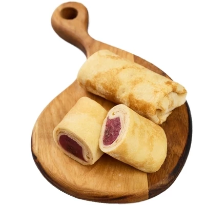 Блинчики с черносмородиновой начинкой Деликатеска ~500г-0}