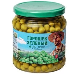 Горошек зеленый 450г