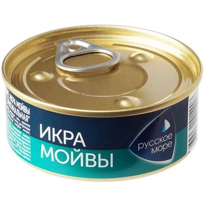 Икра мойвы Люкс оригинальная деликатесная Русское море 100г-0}