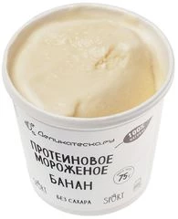 Мороженое с протеином Банан без сахара Деликатеска 75г