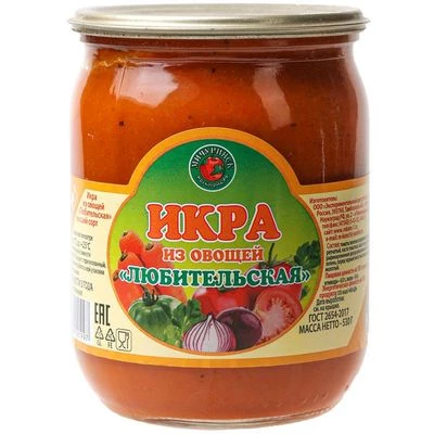 Икра из овощей Любительская Мичуринск 530г-0}