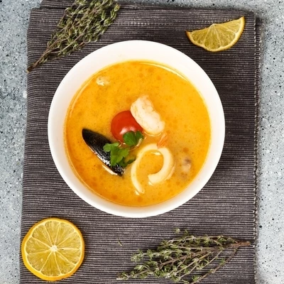 Суп Том Ям с морепродуктами Деликатеска 190г-1}