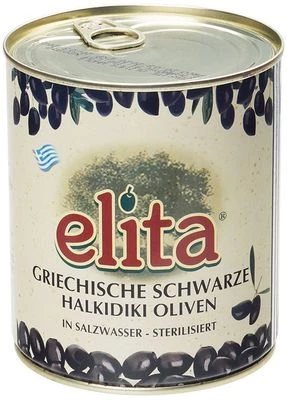 Маслины с косточкой Супер Маммут в рассоле Elita Греция 850мл-0}