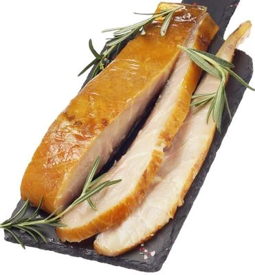 Осетр холодного копчения филе-кусок на коже ~500г-0}