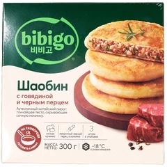 Пирог китайский Шаобин с говядиной и черным перцем Bibigo 300г