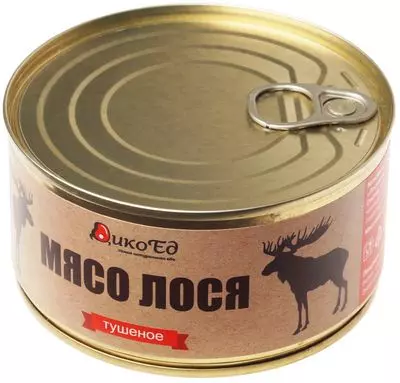 Тушеное мясо лося Высший сорт 325г - купить в Москве по выгодной цене в ...