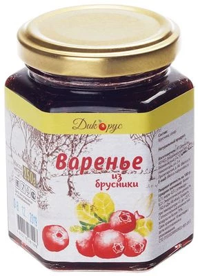 Варенье из брусники натуральный продукт 250г-0}