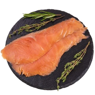 Форель слабосоленая нарезка Деликатеска 100г-0}