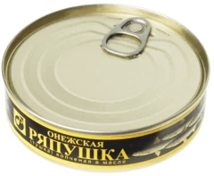 Ряпушка онежская копченая в масле тушка 160г
