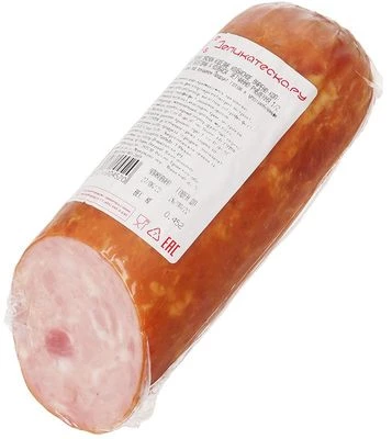 Колбаса варено-копченая Ветчинно-рубленая ~400г-1}