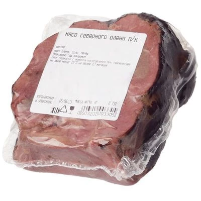 Мясо северного оленя полукопченое ~450г-1}