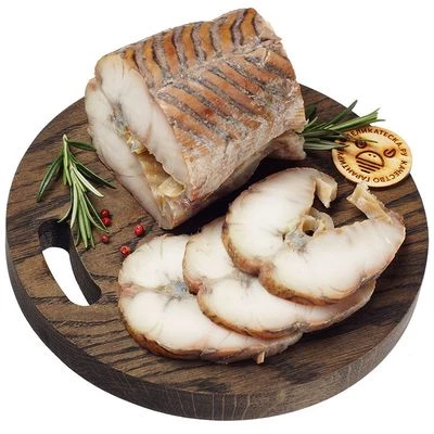 Севрюга горячего копчения кусок ~400г-0}