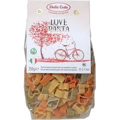 Макароны с томатами и шпинатом фигурные Любовь Италия 250г