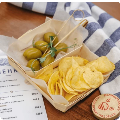 Оливки супер Маммут с хрустящими чипсами-0}