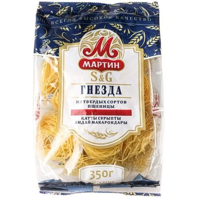 Макаронные изделия Мартин Гнезда из спагетти Казахстан 350г-0}
