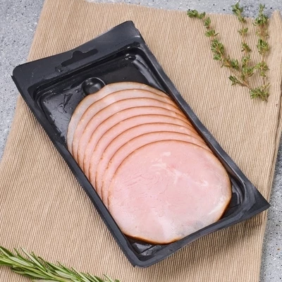 Бекон вареный Деликатесный нарезка Деликатеска 100г-1}