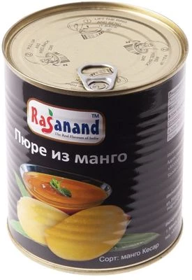 Пюре из манго Rasanand без сахара 850г-1}