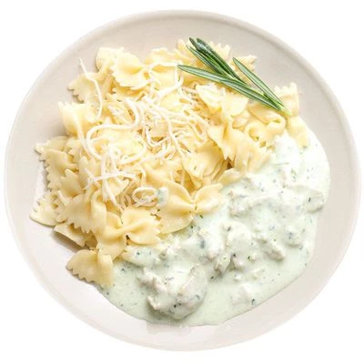 Фарфалле с курицей в соусе сливочный песто Деликатеска 250г-0}