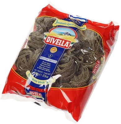 Макароны Тальятелле из твердых сортов пшеницы шпинат Divella Италия 500г-1}