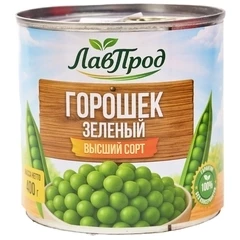 Горошек зеленый Высший сорт Лавпрод 400г
