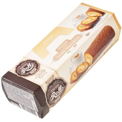 Рулет Freddi бисквитный с начинкой из молока и кофейного крема покрытый шоколадными хлопьями Италия 300г-1}