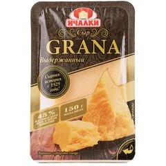 Сыр твердый Грана Ичалки 45% жир. 150г