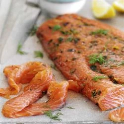 Малосоленая семга по-скандинавски