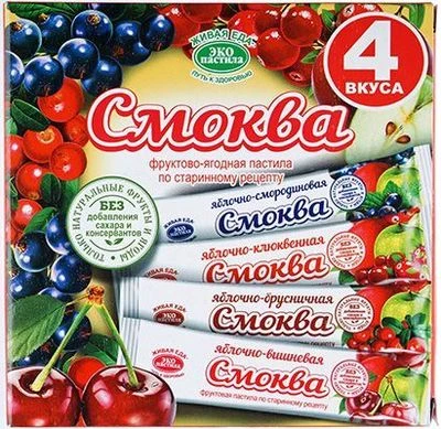 Смоква фруктово-ягодная 4 вкуса 120г-0}