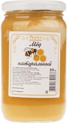 Мед цветочный домашний 500г-0}