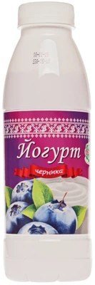 Йогурт со вкусом черники 2% жир., 450г РАСПРОДАЖА-0}