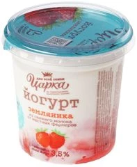 Йогурт земляника 3.5% жир. 400г