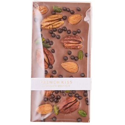 Шоколад молочный с воздушным рисом и орехами 120г-0}