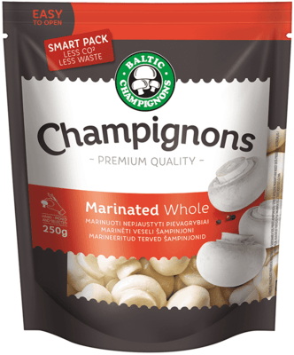 Шампиньоны целые маринованные 250г-0}