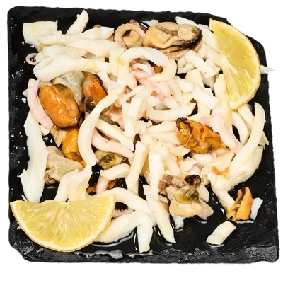 Морской коктейль в масле Деликатеска 210г-0}