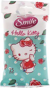 Влажные салфетки SMILE Hello Kitty
