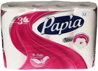 Туалетная бумага белая 3 слоя 12шт-0}