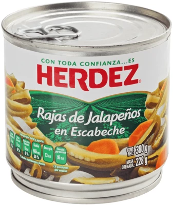 Перец Халапеньо резаный маринованный 380г-0}