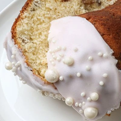 Кулич Пасхальный с творогом розовый Деликатеска 400г-1}