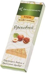 Торт вафельный Ореховый с фундуком Деликатеска 220г
