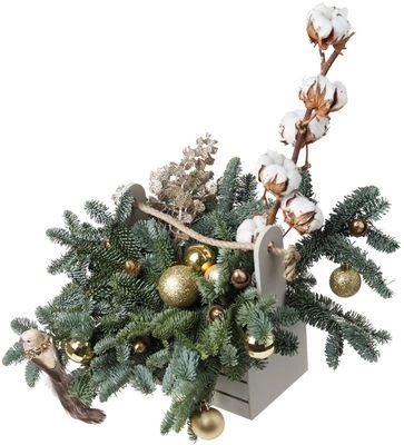 Букет новогодний Снежная королева-0}