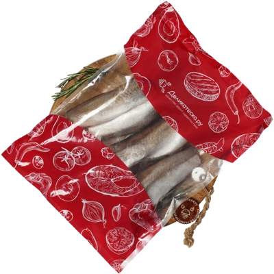 Хек потрошеный тушка без головы и хвоста ~1кг-1}