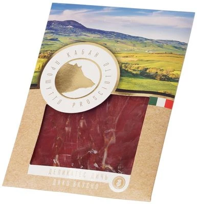 Прошутто сыровяленое из мяса кабана нарезка 100г-1}