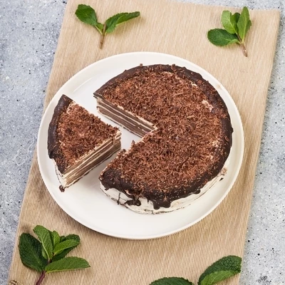 Торт Блинный шоколадный с вишней Деликатеска 600г-1}