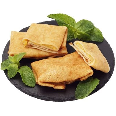 Блинчики с апельсинами и яблоками  240г-0}