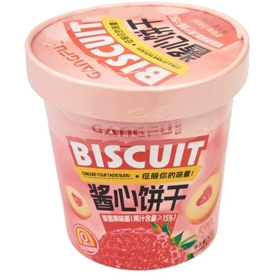 Печенье-сэндвич с начинкой Клубника Китай 50г-1}