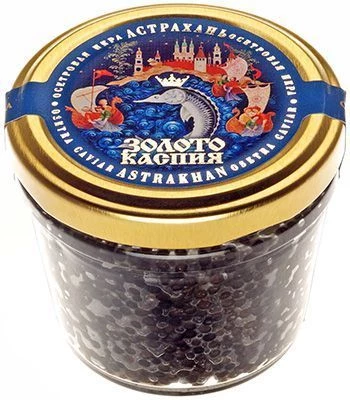 Икра черная осетровая забойная Золото Каспия 100г-0}