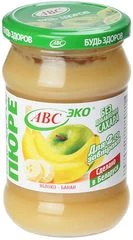 Пюре яблочно-банановое без добавления сахара стерилизованное Будь здоров  280г